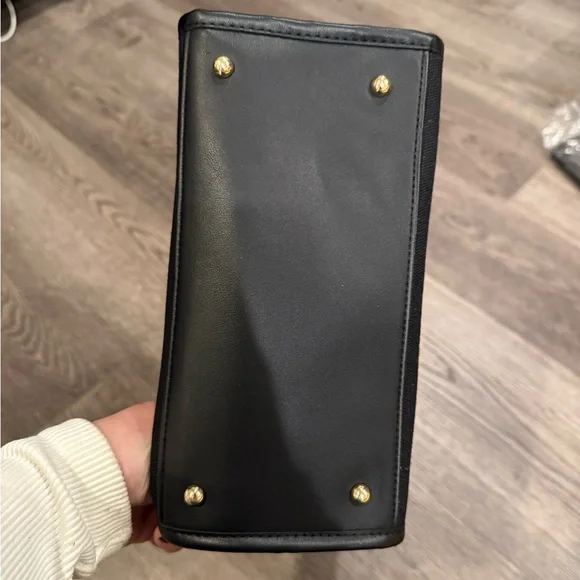 VERSACE Fragances mini tote canvas mix leather bag - Picture 5 of 10